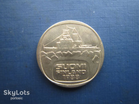 Фінляндія Финляндия ^/--/^ Монета 5 марок Фінляндія 1988 М корабль ^_^^^ Монета 5 марок Финляндия 1988 М корабль - фото фото фото