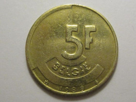 Бельгія Бельгия ^/--/^ Бельгия 5 франков 1988 года BELGI 3 /--/ П /--/ 731 ^_^^^ Бельгія 5 франків 1988 року BELGI 3 /--/ П /--/ 731 - фото фото фото