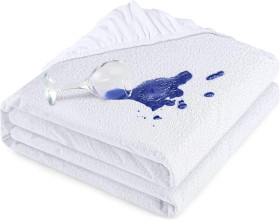 Наматрацники Наматрасники ^/--/^ Лот № 15804 Наматрацник Utopia Bedding 130 x 210 см, водонепроникний, сертифікований Oeko-Tex, простирадло на резинці, чохол для матраца, дихаючий, еластичний ^_^^^ Лот No 15804 Наматрацник Utopia Bedding 130 x 210 см, водонепроницаемый, сертифицированный Oeko-Tex, простыло на резинке, чехол для матраса, дышающий, эластичный - фото фото фото