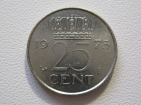 Нідерланди Нидерланды ^/--/^ Нидерланды 25 центов 1973 года #35170 ^_^^^ Нідерланди 25 центів 1973 року #35170 - фото фото фото