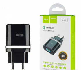 USB адаптери USB адаптеры ^/--/^ Зарядний пристрій для телефона Hoco C /--/ 12 /--/ Q швидке заряджання PD 18 Вт QC 3.0 чорний ^_^^^ Зарядное устройство для телефона Hoco C /--/ 12 /--/ Q быстрое заряжание PD 18 Вт QC 3.0 черный - фото фото фото
