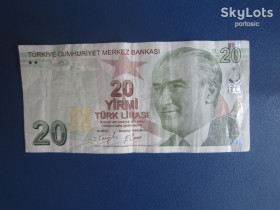 Туреччина Турция ^/--/^ Банкнота 20 лір Туреччина 2009 із обігу ^_^^^ Банкнота 20 лир Турция 2009 из обращения - фото фото фото