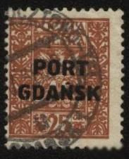 Веймарська республіка Веймарская республика ^/--/^ Германия Danzig 1929 г.№ 22 гашеная ^_^^^ Німеччина Danzig 1929 р. No 22 гашена - фото фото фото