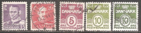 Скандинавія Скандинавия ^/--/^ Дания 1938-50 Sc. 224,282,318,319 used ^_^^^ Данія 1938-50 Sc. 224,282,318,319 used - фото фото фото