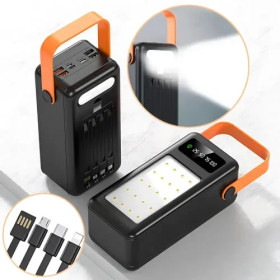 Зовнішні акумулятори (Power Bank) Внешние аккумуляторы (Power Bank) ^/--/^ Power Bank AND YM-638 CX на сонячній батареї 100000 mAh з USB і вбудованими кабелями ^_^^^ Power Bank AND YM-638 CX на солнечной батарее 100000 mAh с USB и встроенными кабелями - фото фото фото