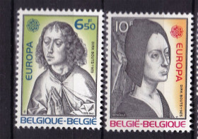 Бенілюкс Бенилюкс ^/--/^ Бельгия  1975  г MNH - личности - флуоресценсия желтая - ^_^^^ Бельгія 1975 MNH - особистості - флуоресценсія жовта - - фото фото фото