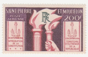 Франція Франция ^/--/^ Франция Колонии   (Сен-Пьер и Микелон) 1959 г № 392** ^_^^^ Франція Колонії (Сен-П'єр і Мікелон) 1959 р No 392** - фото фото фото