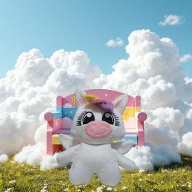 М'які іграшки Мягкие игрушки ^/--/^ Плюшевая мягкая игрушка пони единорог белый 30 см  03899 - фото фото фото