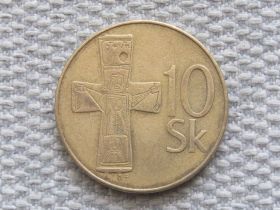 Словаччина Словакия ^/--/^ Словакия 10 крон 1993 года #5113 ^_^^^ Словаччина 10 крон 1993 року #5113 - фото фото фото