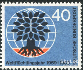 НДР, ФРН ГДР, ФРГ ^/--/^ ФРГ 1960 всемирный год беженцев Mi 327 MNH ^_^^^ 1960 — Всесвітній рік біженців Mi 327 MNH - фото фото фото