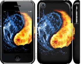 Чохли, бампера Чехлы, бампера ^/--/^ Чехол на iPhone 3 /--/ Gs Инь-Янь 1670 /--/ m-34 - фото фото фото