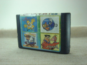 Sega Sega ^/--/^ Гра Картридж 16-bit Sega 4 in 1 The Simpsons / Sonic / Tiny Toon / Flintstones EN Ця багатоігрова збірка для 16-бітної системи Sega Mega Drive ^_^^^ Игра Картридж 16-bit Sega 4 in 1 The Simpsons / Sonic / Tiny Toon / Flintstones EN Эта многоигровая сборка для 16-битной системы Sega Mega Drive - фото фото фото