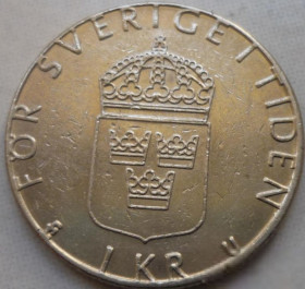 Швеція Швеция ^/--/^ Швеция 1 крона 1978 U ^_^^^ Швеція 1 крона 1978 U - фото фото фото