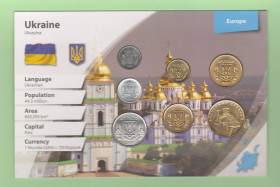 Обігові Обиходные ^/--/^ Набор монет УКРАИНА блистер запайка пластик картон набір блістер Україна ^_^^^ Набор монет УКРАИНА блистер запайка пластик картон набор блистер Украина - фото фото фото
