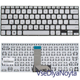 Клавіатури Клавиатуры ^/--/^ Клавиатура для ноутбука ASUS (X /--/ 409 series) rus, silver, без фрейма ^_^^^ Клавіатура для ноутбука ASUS (X /--/ 409 series) rus, silver, без фрейму - фото фото фото