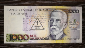 Бразилія Бразилия ^/--/^ BRAZIL Бразилия 1 новых крузадо 1989  Da Nóbrega, Camões. 2-й выпуск В /--/ 14. №! 14 7109 7109 ^_^^^ BRAZIL Бразилія 1 нових крузадо 1989 Da Nóbrega, Camões. 2-й випуск В /--/ 14. No! 14 7109 7109 - фото фото фото