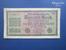 Німеччина Германия ^/--/^ Банкнота 1000 марок Німеччина 1922 ^_^^^ Банкнота 1000 марок Германия 1922 - фото фото фото