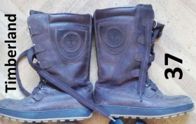 Чоботи Сапоги ^/--/^ Кожаные теплые высокие сапоги  Timberland 37 зима мех ^_^^^ Шкіряні теплі високі чоботи Timberland 37 зима хутро - фото фото фото