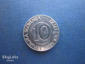 Словенія Словения ^/--/^ Монета 10 толарів Словенія 2006 фауна кінь останній рік рідкісна ^_^^^ Монета 10 толаров Словения 2006 фауна конь последний год редкая - фото фото фото