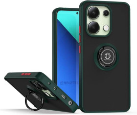 Чохли, бампера Чехлы, бампера ^/--/^ Чохол Fiji Colorframe для Xiaomi Redmi Note 13 матовий бампер з кільцем підставкою Green ^_^^^ Чехол Fiji Colorframe для Xiaomi Redmi Note 13 матовый бампер с кольцом подставкой Green - фото фото фото