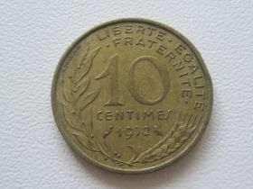 Франція Франция ^/--/^ Франция 10 сантимов 1972 года 26590 ^_^^^ Франція 10 сантимів 1972 26590 - фото фото фото