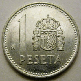 Іспанія Испания ^/--/^ Испания 1 песета 1988 года #38516 ^_^^^ Іспанія 1 песета 1988 року #38516 - фото фото фото