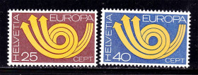 Малі Держави Європи Малые Государства Европы ^/--/^ Швейцария 1973 г  MNH - EUROPA CEPT - ^_^^^ Швейцарія 1973 MNH - EUROPA CEPT - фото фото фото