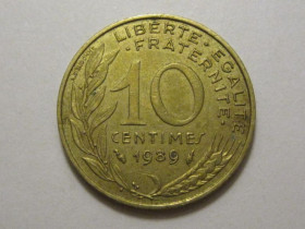 Франція Франция ^/--/^ Франция 10 сантимов 1989 года 3 /--/ П /--/ 1000 ^_^^^ Франція 10 сантимів 1989 3 /--/ П /--/ 1000 - фото фото фото
