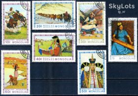 Мистецтво Искусство ^/--/^ Монголия. Картины (серия) 1975 г. ^_^^^ Монголія. Картини (серія) 1975 - фото фото фото