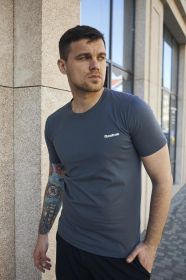 Шорти Шорты ^/--/^ Футболка мужская Reebok темно-серая ^_^^^ Футболка чоловіча Reebok темно-сіра - фото фото фото
