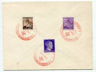 Третій Рейх (-) Третий Рейх (-) ^/--/^ Конверт печатки свастика 1942 р. ^_^^^ Конверт печати свастика 1942 г. - фото фото фото