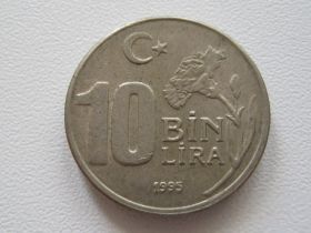 Туреччина Турция ^/--/^ Турция 10000 лир 1995 года 15487 ^_^^^ Туреччина 10000 лір 1995 15487 - фото фото фото