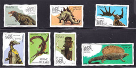 Фауна Фауна ^/--/^ Фауна . Гвинея Биссау 1989 г  MNH - динозавры ^_^^^ NM Фауна . Гвінея Біссау 1989 р MNH - динозаври - фото фото фото