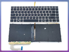 Клавіатури Клавиатуры ^/--/^ Клавиатура для HP Elitebook 745 G /--/ 5, 745 G /--/ 6 (RU Silver с подсветкой) ^_^^^ Клавіатура для HP Elitebook 745 G /--/ 5, 745 G /--/ 6 (RU Silver з підсвіткою) - фото фото фото