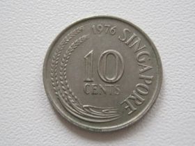 Сінгапур Сингапур ^/--/^ Сингапур 10 центов 1976 года #16178 ^_^^^ Сінгапур 10 центів 1976 року #16178 - фото фото фото