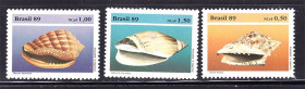Фауна Фауна ^/--/^ NM Бразилия  1989 г MNH - ракушки ^_^^^ NM Бразилія 1989 р MNH - черепашки - фото фото фото