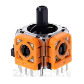 Комплектуючі Комплектующие ^/--/^ PS /--/ 4 механизм аналога 3 /--/ D Dualshock 4 V /--/ 2 (3 pin) JDM-040, 050, 055 (Original) (Orange) ^_^^^ PS /--/ 4 механізм аналога 3 /--/ D Dualshock 4 V /--/ 2 (3 pin) JDM-040, 050, 055 (Original) (Orange) - фото фото фото