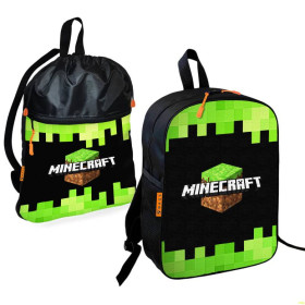 Рюкзаки, сумки Рюкзаки, сумки ^/--/^ Школьный рюкзак детский Minecraft + Сумка для обуви спортивной формы рюкзак-мешок  для мальчика (017 ^_^^^ Шкільний рюкзак дитячий Minecraft + Сумка для взуття спортивної форми рюкзак-мішок для хлопчика (171) - фото фото фото