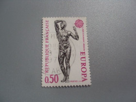 Франція Франция ^/--/^ марка Франция 1974 европа септ скульптура искусство гаш №2533 ^_^^^ марка Франція 1974 європа септ скульптура мистецтво гаш No /--/ 2533 - фото фото фото