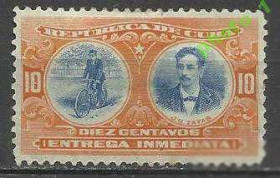 Острівні держави Островные государства ^/--/^ Куба 1910 транспорт велосипед 1 /--/ м. - фото фото фото