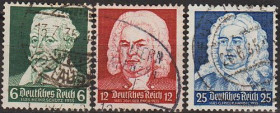 Третій Рейх (-) Третий Рейх (-) ^/--/^ 1935 - Рейх - Композитори Mi.573-75 _3.0 € ^_^^^ 1935 — Рейх — Композиторі Mi.573-75 _3.0 € - фото фото фото
