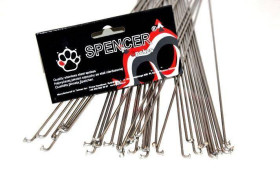 Обода, спиці, втулки Обода, спицы, втулки ^/--/^ Спиці Spencer 36 шт., неіржавкі, 220 мм, без ніпеля, сріблястий (SZE /--/ 220) ^_^^^ Спицы Spencer 36 шт., нержавкие, 220 мм, без нипеля, серебристый (SZE /--/ 220) - фото фото фото