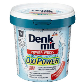 Для прання Для стирки ^/--/^ Кисневий плямовивідник DenkMit OxiPower для білого одягу 750 г ^_^^^ Кислородный пятноводитель DenkMit OxiPower для белой одежды 750 г - фото фото фото