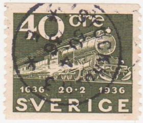 Скандинавія Скандинавия ^/--/^ Швеция 1936 г. № 236 гашеная ^_^^^ Швеція 1936 р. No 236 гашена - фото фото фото