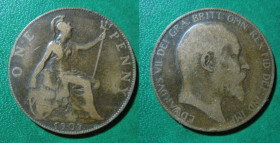 Едуард VII (-) Эдуард VII (-) ^/--/^ Великобритания  (1907) 1 пенни. Король Эдуард VII ^_^^^ Великобританія (1907) 1 пенні. Король Едуард VII - фото фото фото