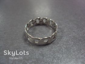 Інше Другое ^/--/^ кольцо женское плетение цепь серебро вес 1,81 г, размер 16,5 №101 ^_^^^ кільце жіноче плетіння ланцюг срібло вага 1,81 г, розмір 16,5 No /--/ 101 - фото фото фото