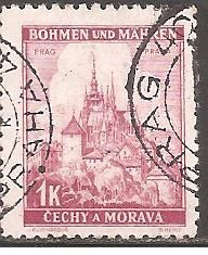 Чехословаччина Чехословакия ^/--/^ Богемия и Моравия 1939 Sc.30 гаш. ^_^^^ Богемія і Моравія 1939 Sc.30 гаш. - фото фото фото