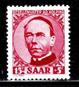 Інше Другое ^/--/^ Германия СААР 1950 г  MNH  - личности - ^_^^^ Німеччина СААР 1950 MNH - особистості - фото фото фото