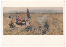 СРСР СССР ^/--/^ В поле. Самолеты летят. 1963 Ткачев Р /--/ 2 ^_^^^ У полі. Літаки летять. 1963 Ткачов Р /--/ 2 - фото фото фото