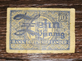 Німеччина Германия ^/--/^ GERMANY Німеччина 10 пфенігів 1948 ^_^^^ GERMANY Германия 10 пфеннигов 1948 - фото фото фото